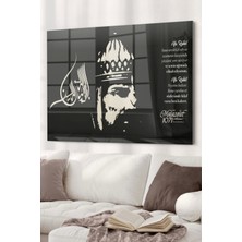 Alp Arslan | Osmanlı Temalı Cam Tablo | 50 x 70  cm