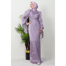 Giza Store Idil Tesettür Abiye Lila