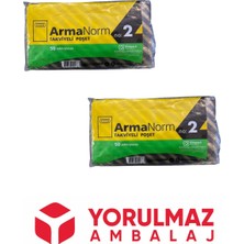 2 No 26 x 38 Naksan Çizgili Takviyeli Poşet 100 Lü Avantajlı Paket