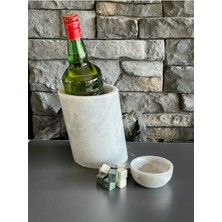 Mermer Içecek Koyma Kabı, Içecek Soğutucu Mermer Küp Taşı, ve Kasesi