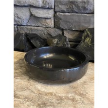 Toros Siyahı Mermer Meyve Tabağı/servis Kasesi