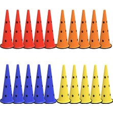 JOVVASPORT 42 CM DELİKLİ  ANTRENMAN HUNİSİ   20ADET