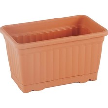 Serinova Kemer Balkon Saksı Takımı No1 Kiremit 6lt