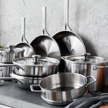 Greenpan Merten & Storck 14 Parça Çelik Pişirme Seti