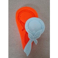 Ipek Hobi Kelebekli El Aynası Sabun Kalıbı ve Kokulu Taş Kalıbı