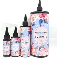 Uv Reçine Epoksi Şeffaf Hard Type Kolye Anahtarlık Küpe Obje Yapımına Uygun Uv Resin 50 gr
