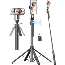 Adonis Trima C17 1.63M C17 Selfie Çubuğu Tripod Telefon Standı Aı Takip 360° Otomatik Döndürme Çekim