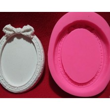 Ipek Hobi Oval Fiyonklu Çerçeve Kalıbı 11-8 cm