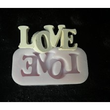 Ipek Hobi Geometrik Love Yazılı Silikon Kalıp