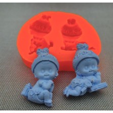 Ipek Hobi 2'li Bebek Sabun Kalıbı ve Kokulu Taş Kalıbı