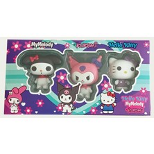 Ct Toys Hello Kitty, Kuromi, My Melody 3 Lü Figür Seti