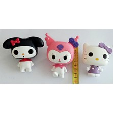 Ct Toys Hello Kitty, Kuromi, My Melody 3 Lü Figür Seti