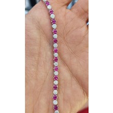 Moda Gümüş Evi 925 Ayar Gümüş Su Yolu Kesim Zirkon Taşlı Su Yolu Kadın Bileklik