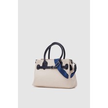Volare Bags Kadın Kanvas Lacivert Omuz & El Çantası