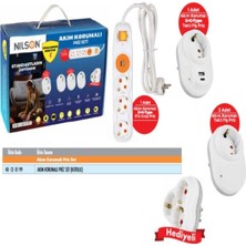Nilson Akım Korumalı Priz Set (Kutulu) Uzun Kablo ve Anahtar Özellikli Kullanım İçin