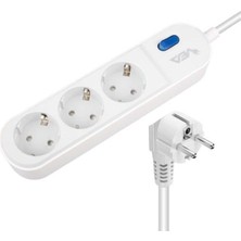 Vea VE-VEGA103 A Class 3'lü Anahtarlı 1.5 mt Akım Korumalı Grup Priz