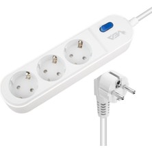 Vea VE-VEGA103 A Class 3'lü Anahtarlı 1.5 mt Akım Korumalı Grup Priz