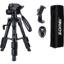 Zomei Q100 Masaüstü Mini Tripod-Telefon/dslr/projeksiyon Uyumlu-Bluetooth Kumanda ve Telefon Tutucu