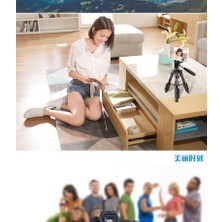 Zomei Q100 Masaüstü Mini Tripod-Telefon/dslr/projeksiyon Uyumlu-Bluetooth Kumanda ve Telefon Tutucu