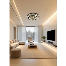 Mazel Satürn Tavana Sabit Üç Renk LED Plafonyer Avize