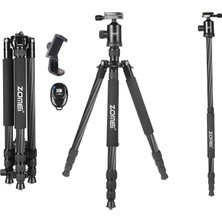 Zomei Z818C Profesyonel Karbon Fiber Tripod-Monopod-Ultra Hafif MATERYAL-16KG Kapasite