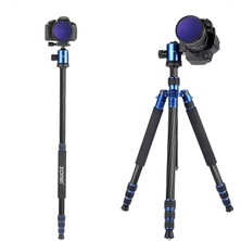 Zomei Z818C Profesyonel Karbon Fiber Tripod-Monopod-Ultra Hafif MATERYAL-16KG Kapasite