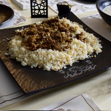 Ramazan Ayına Özel Tasarlanan Kare Büyük Sunumluk 35X35 cm Arapça Kaligrafili
