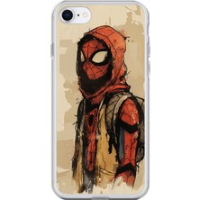 Dali Design Apple iPhone 6 Uyumlu Şeffaf Kılıf Spider-Man Tablo Tasarımlı