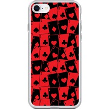 Dali Design Apple iPhone 6s Plus Uyumlu Şeffaf Kılıf Iskambil Tasarımlı 2