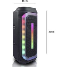 Hoparlör Büyük Boy Rgb Bluetooth Ledli  Parti Hoparlör Yüksek Ses