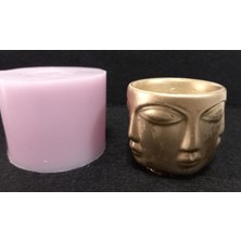 Ipek Hobi Mini Adlef Yüz Saksı Silikon Kalıp