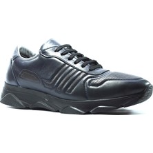 Onlo Ayakkabı 203  Deri Lacivert Yüksek Hafif Taban Erkek Casual Ayakkabı