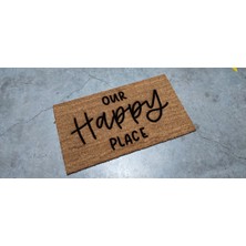 Lamoneta Our Happy Place 70 x 40  cm  Kapı Önü Koko Kıl Paspas