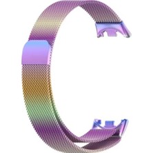 Ekoodukkan Xiaomi Mi Band 9 / Mi Band 8 Uyumlu Hasır Mıknatıslı Metal Kordon