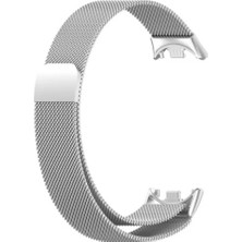 Ekoodukkan Xiaomi Mi Band 9 / Mi Band 8 Uyumlu Hasır Mıknatıslı Metal Kordon
