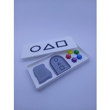 Squid Game 5 Taş Oyunu Seti Kutulu 2 Oyun 1 Arada Eğlenceli