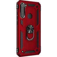 Piyasa Sepeti Xiaomi Redmi Note 8 Yüzüklü Tank Kılıf Bordo