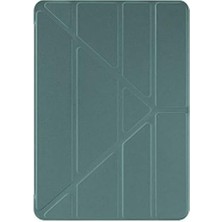 NCK Samsung Galaxy Tab S6 Lite 10.4" P610 İçin Origami Pencil Kılıf Koyu Yeşil
