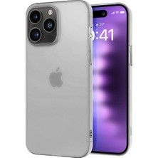 Labs Buff iPhone 15 Pro Max ile Uyumlu Slimfy Ince Saydam Kılıf (Şeffaf)