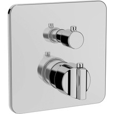 Suit U A42674 Ankastre Termostatik Banyo Bataryası, Sıva Üstü, V-Box, Krom