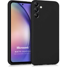 Matte Silicone Samsung Galaxy A54 Için Kılıf Siyah [galaxy A54 ile Uyumlu Kılıf - Siyah]