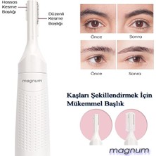 Magnum  Yüz Tüyü Alma Makinesi, Yüz Epilasyon Aleti, Yüz ve Vücut Tüy Temizleme. Kaş Alma, Bıyık ve Favori Düzeltme.