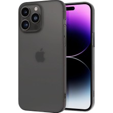 Labs iPhone 14 Pro Max Slimfy Ince Saydam Kılıf (Siyah)