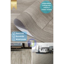 Technojet Kendinden Yapışkanlı Dokulu Parke Desen Premium Zemin Mutfak Duvar Dolapkaplama 60 cm  x 300 cm