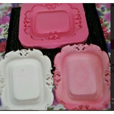 Ipek Hobi Büyük Dikdörtgen Çerçeve Kalıbı (Kokulu Taş Kalıbı) 14-11,5 cm Büyüklüğü