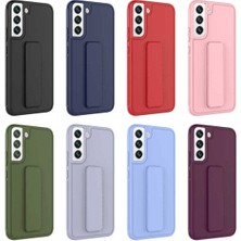 Rivor Samsung Galaxy A55 Uyumlu Kılıf Kamera Çıkıntılı Standlı Yumuşak Dokulu Renkli Esnek Silikon Kapak