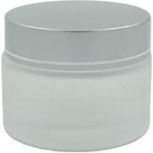 Zylan Ambalaj 10  ml Şeffaf Buzlu Cam Krem Kavanozu, 24 Adet, Kozmetik Kavanoz