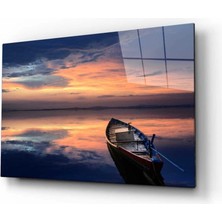 Günbatımı Manzara Cam Tablo 4mm Dayanıklı Temperli Cam
