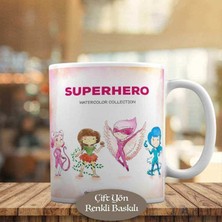 Asilmeydan Süperhero - Süper Kahraman Kızlar Kupa Bardak Hediyelik-7883
