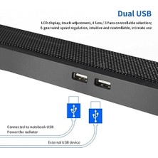 NCK S18 Ayarlanabilir Sessiz 4 Fanlı Notebook Soğutucu Stand Laptop Cooler Bilgisayar Soğutucu Standı